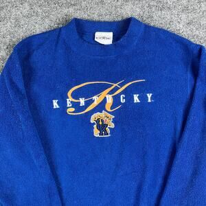 Edge University Of Kentucky Wildcats Sweatshirt Mens Size M Blue Pullover Fleece